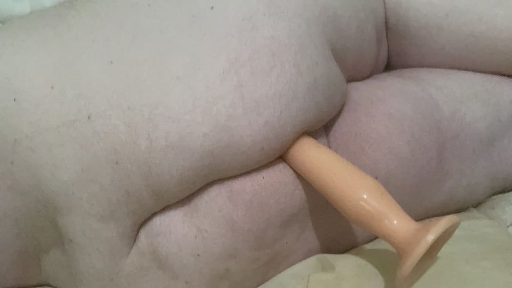 Trying a 18 INCH Anal dildo