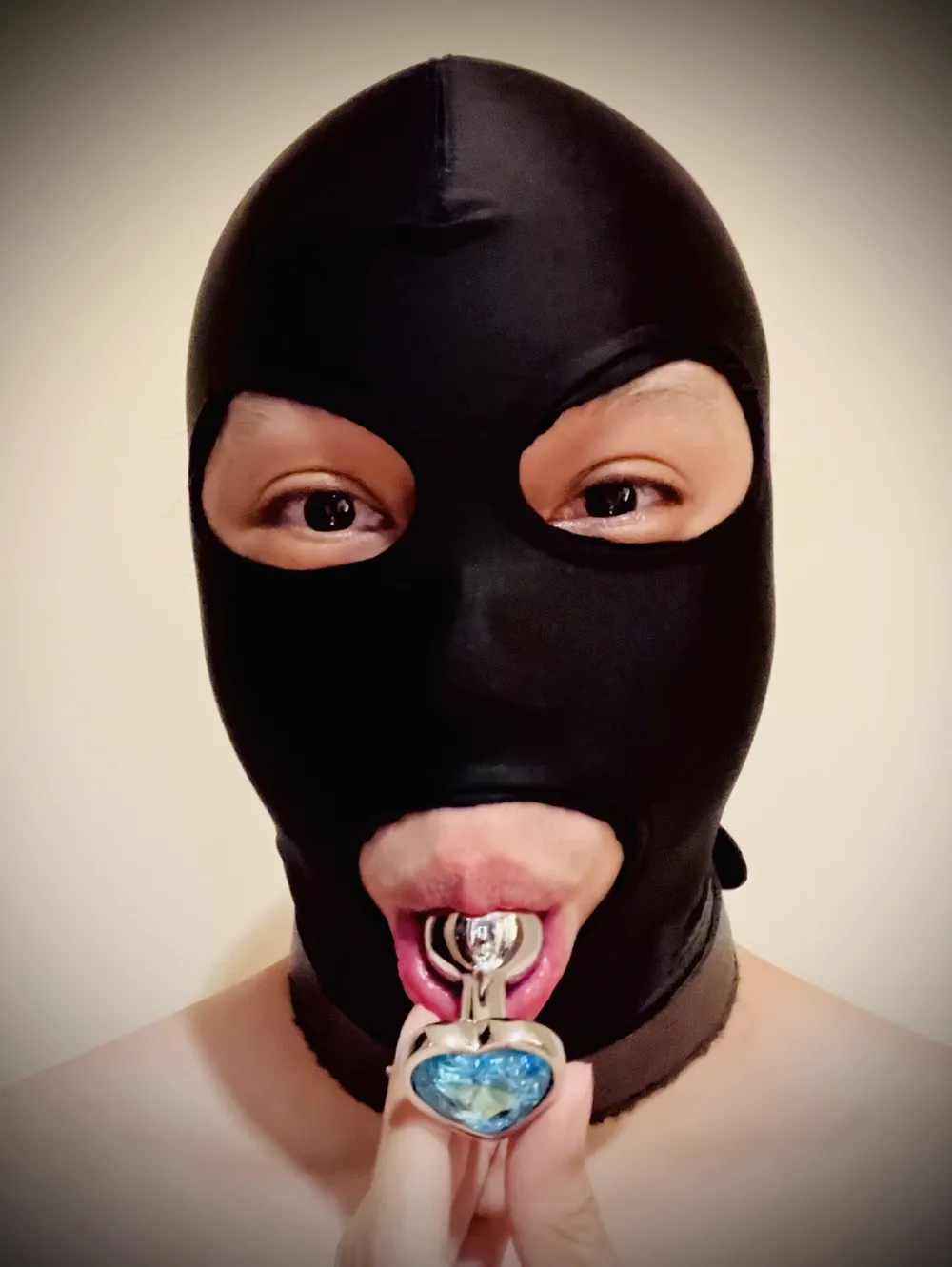 my mask, collar, and butt plugs #13