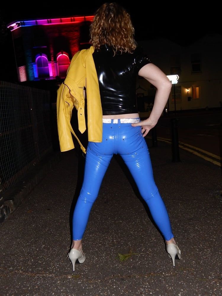Latex Jeans and Top n the Pub #8