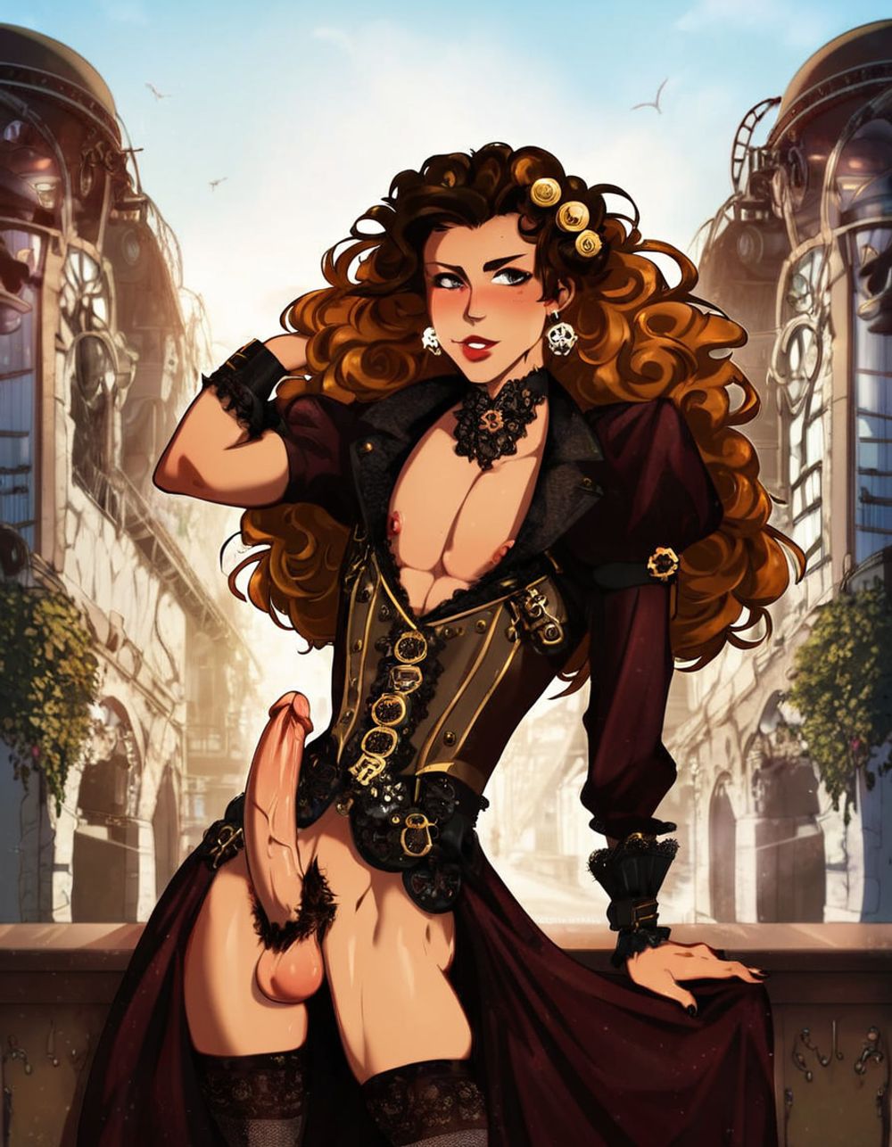 02_Steampunk Fashion Femboy (Art style) #15