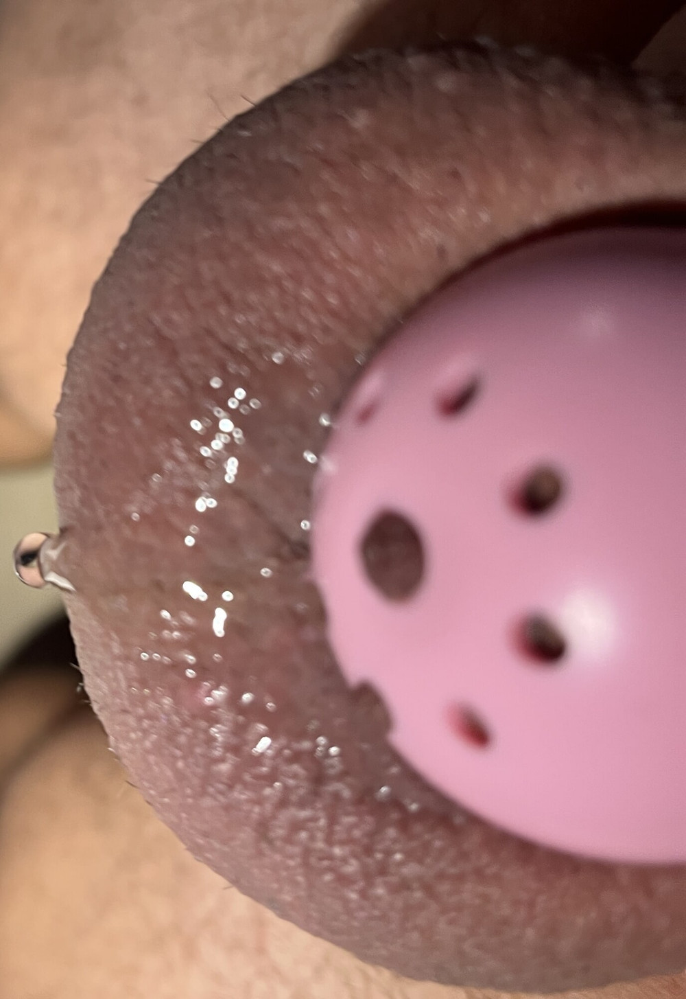 Pink nails, plug and caged #10