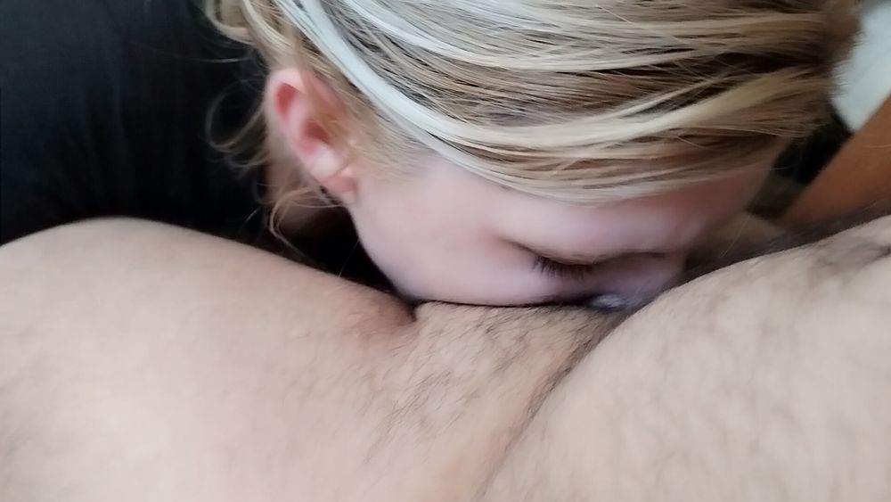 Cock sucking from Blonde MILF #13