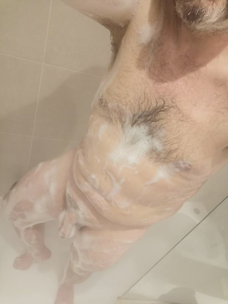 Soap up in shower  #4