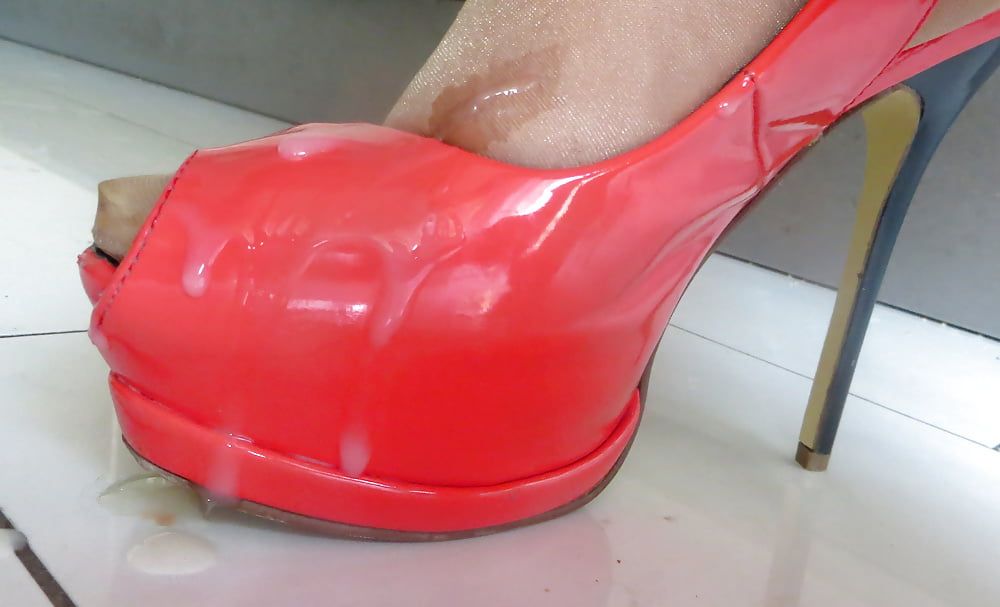 High heel cum shot #58