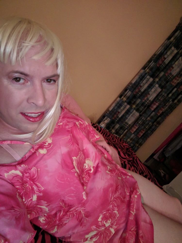 BBC Sissy Feels Cute in Pink Dress #15