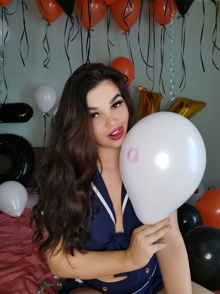 Police girl and balloons (full 63 pics set on my Onlyfans)  #2