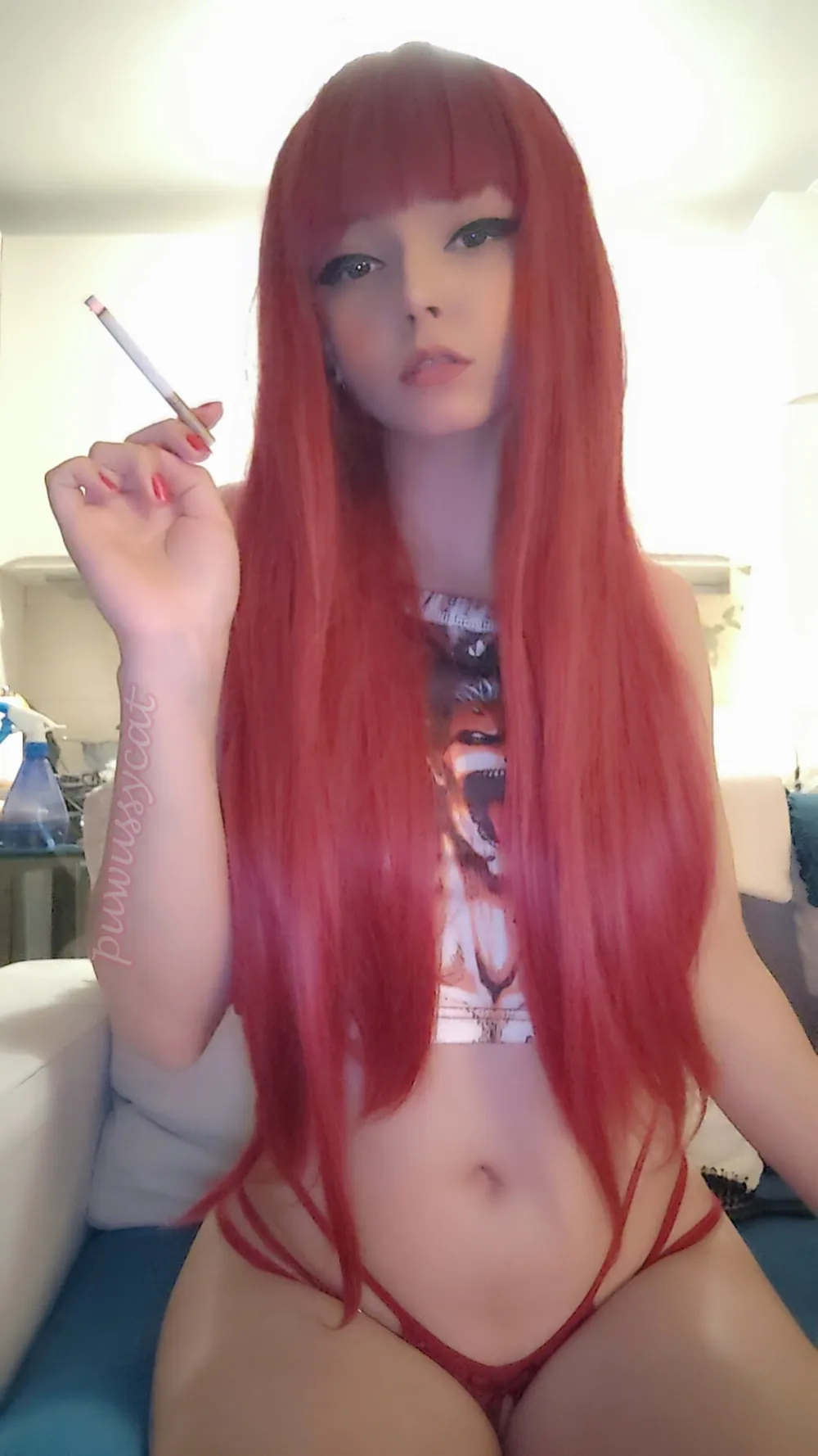 Anime Girl Smoking #3