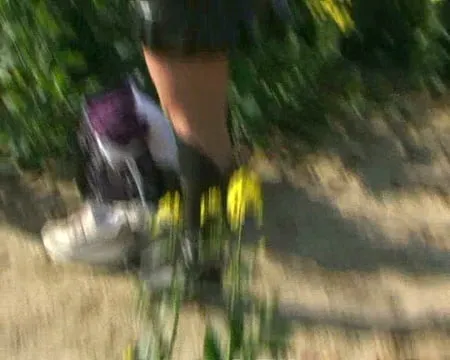 outfit change in canola field         