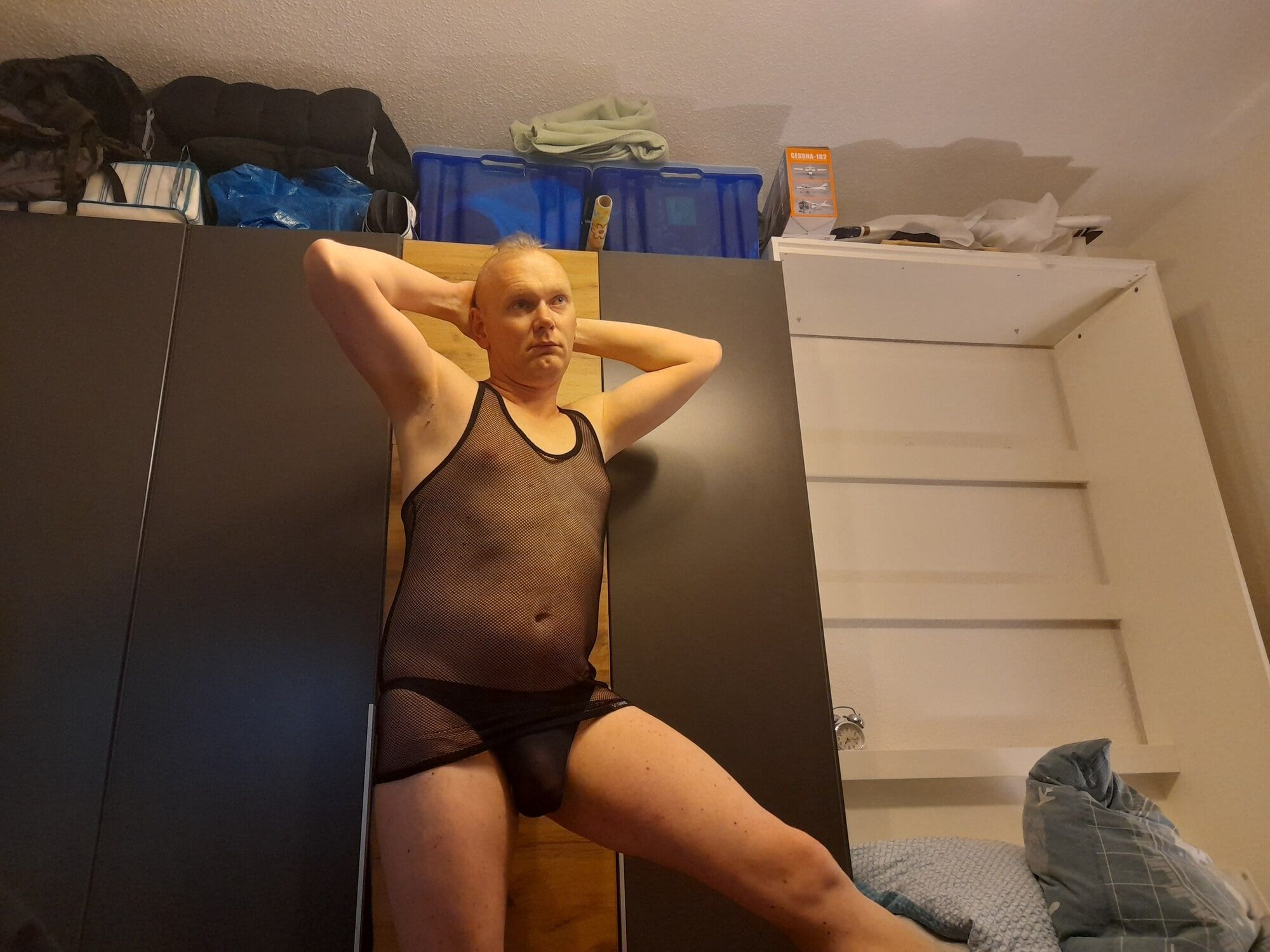 breitbein88 in hooker dress - Would you fuck him?