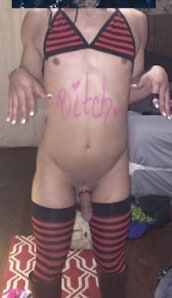 Johnny little sissy, bitch boy sucks a big black cock #4