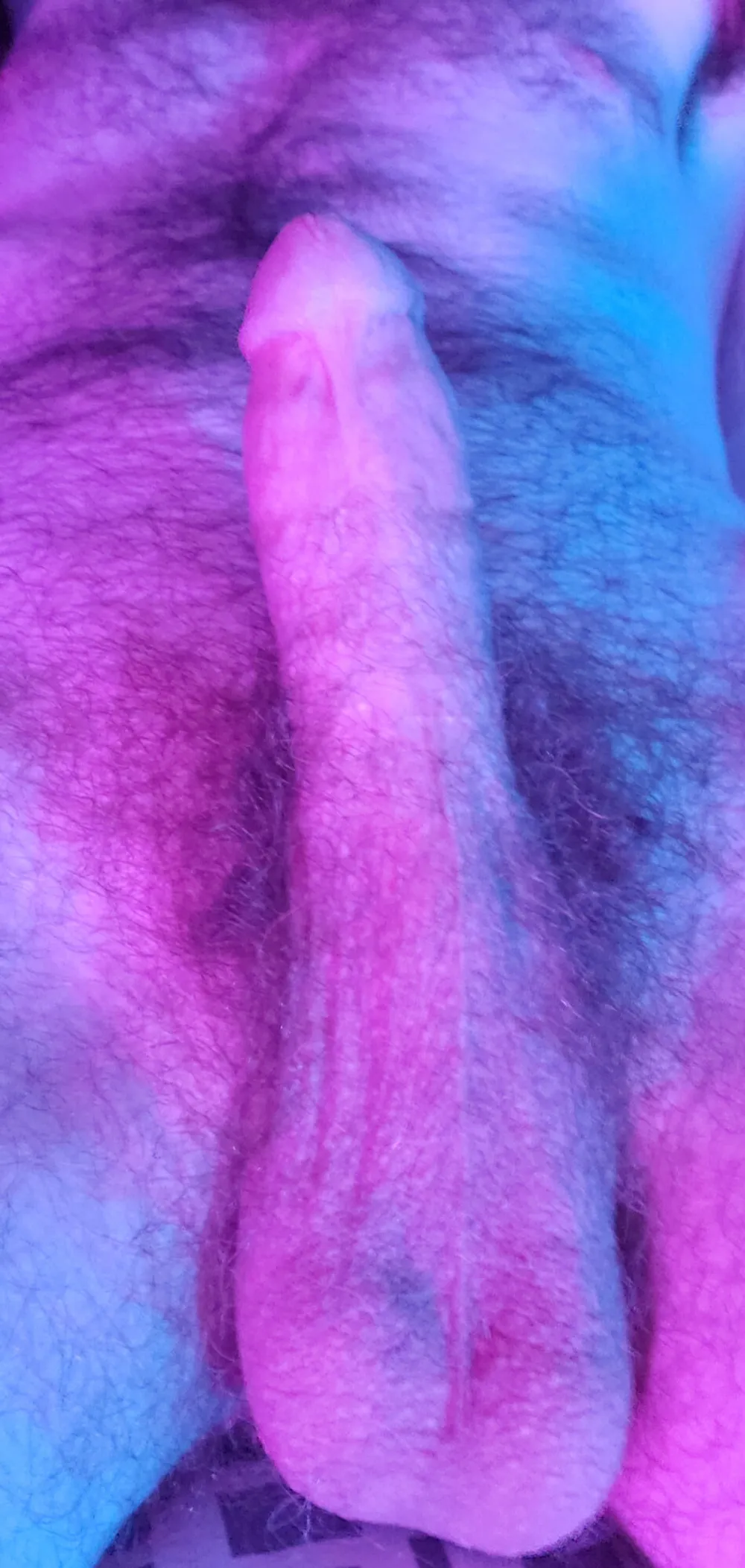 My Hard Cock and Cum in the Purple Light #2