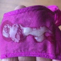 My thick spunk in lacy panties 