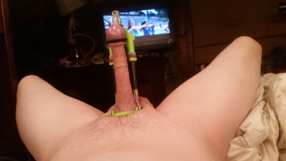 stretching my cock #13