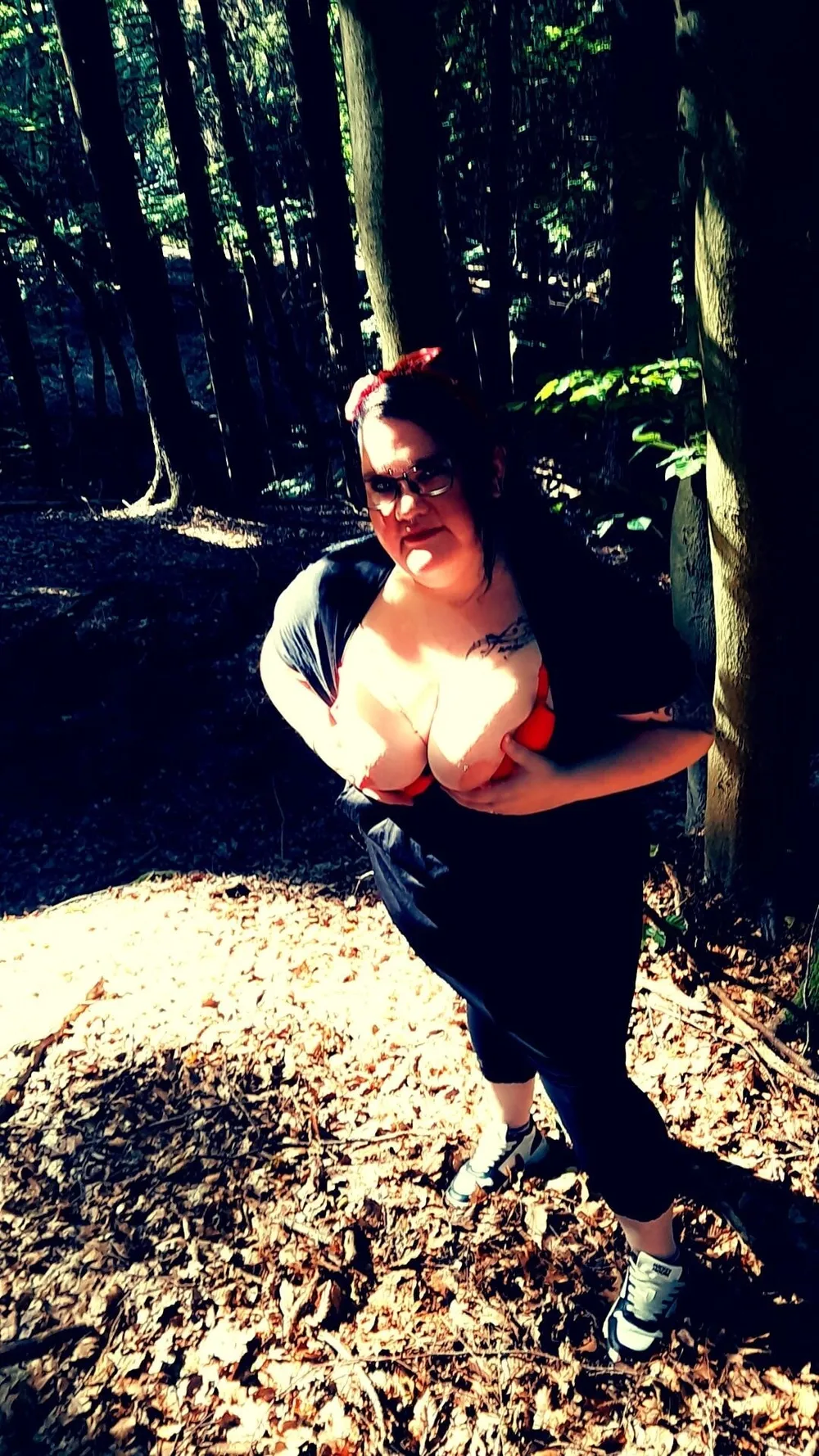 Hot BBW Milf in the Wood #3