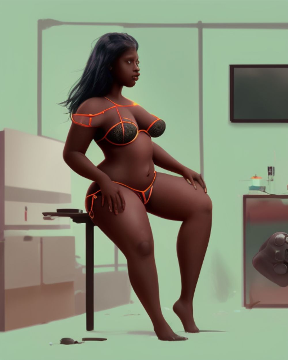 Wave 01: A.I. generated black females  #17