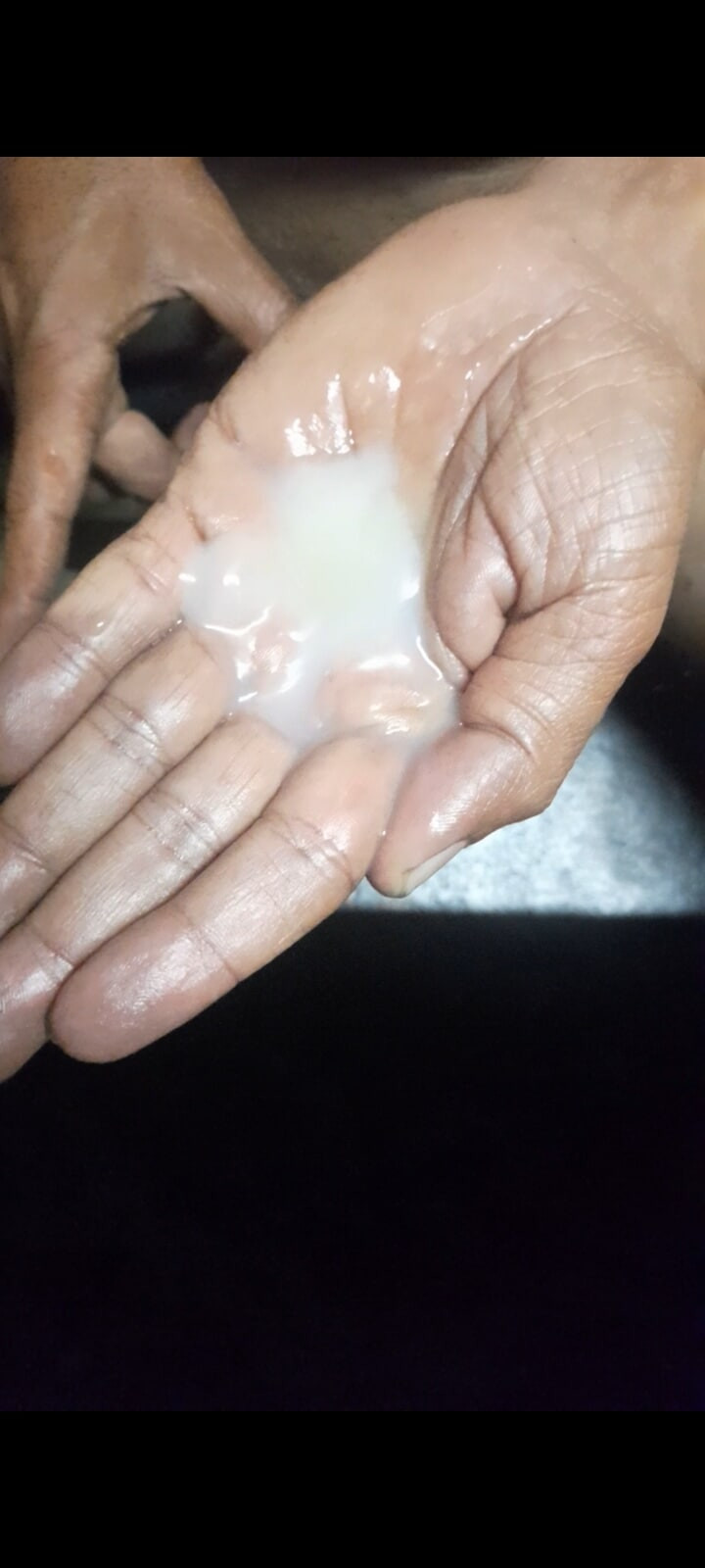 Pierced dick spitting thik cum 