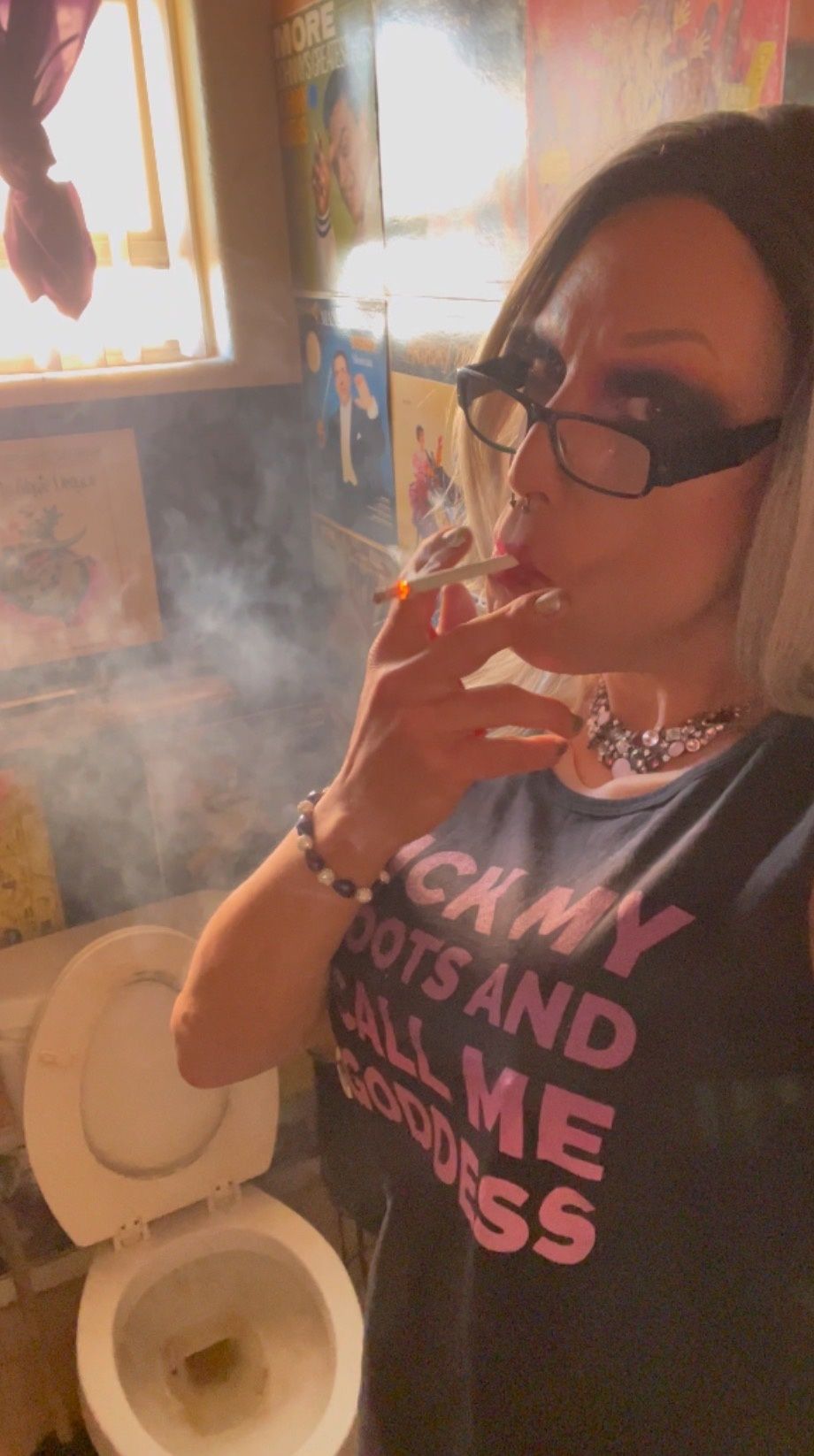Trans Goddess Smoking Fetish #33