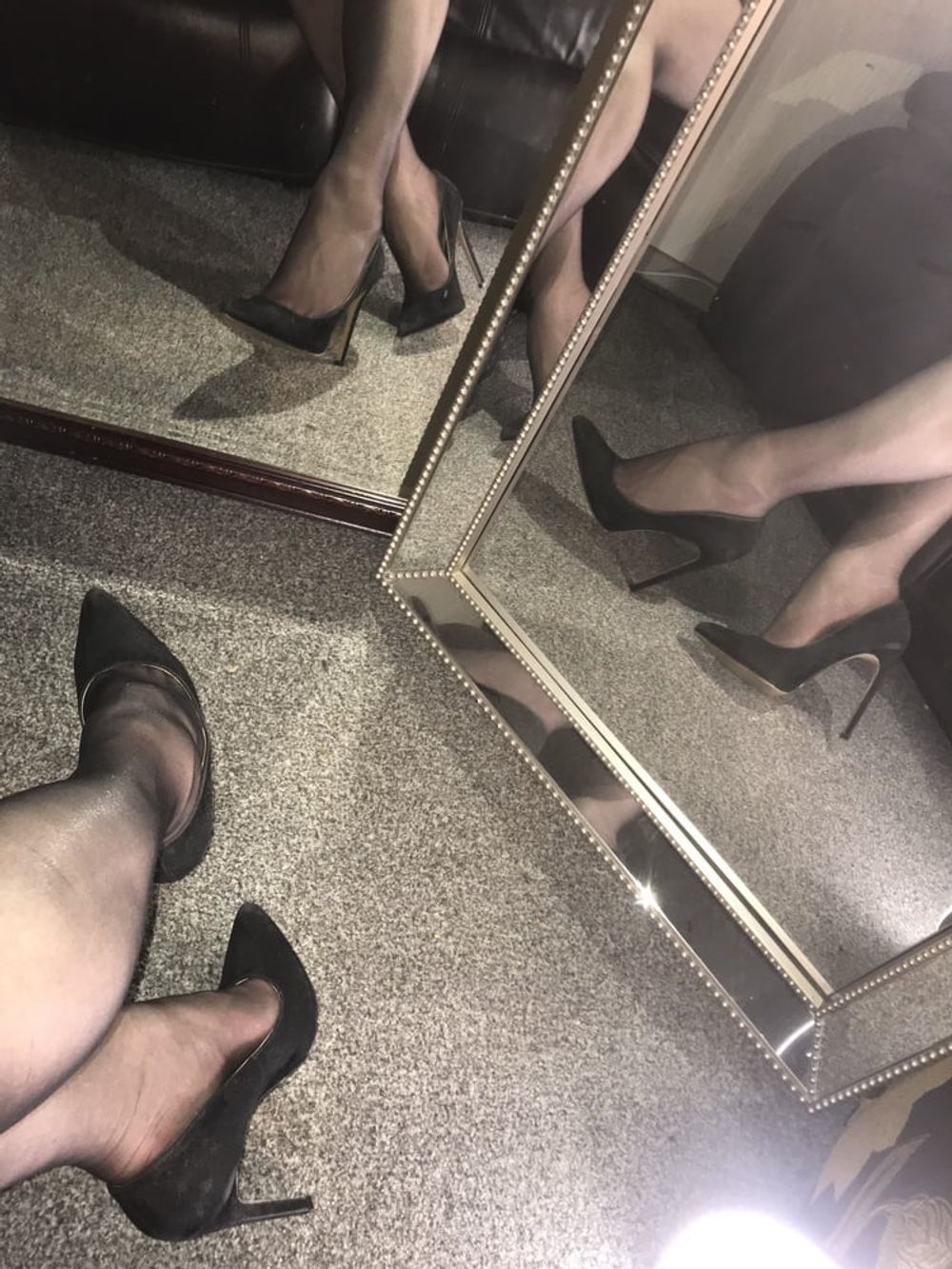 Heels nylons cock #27