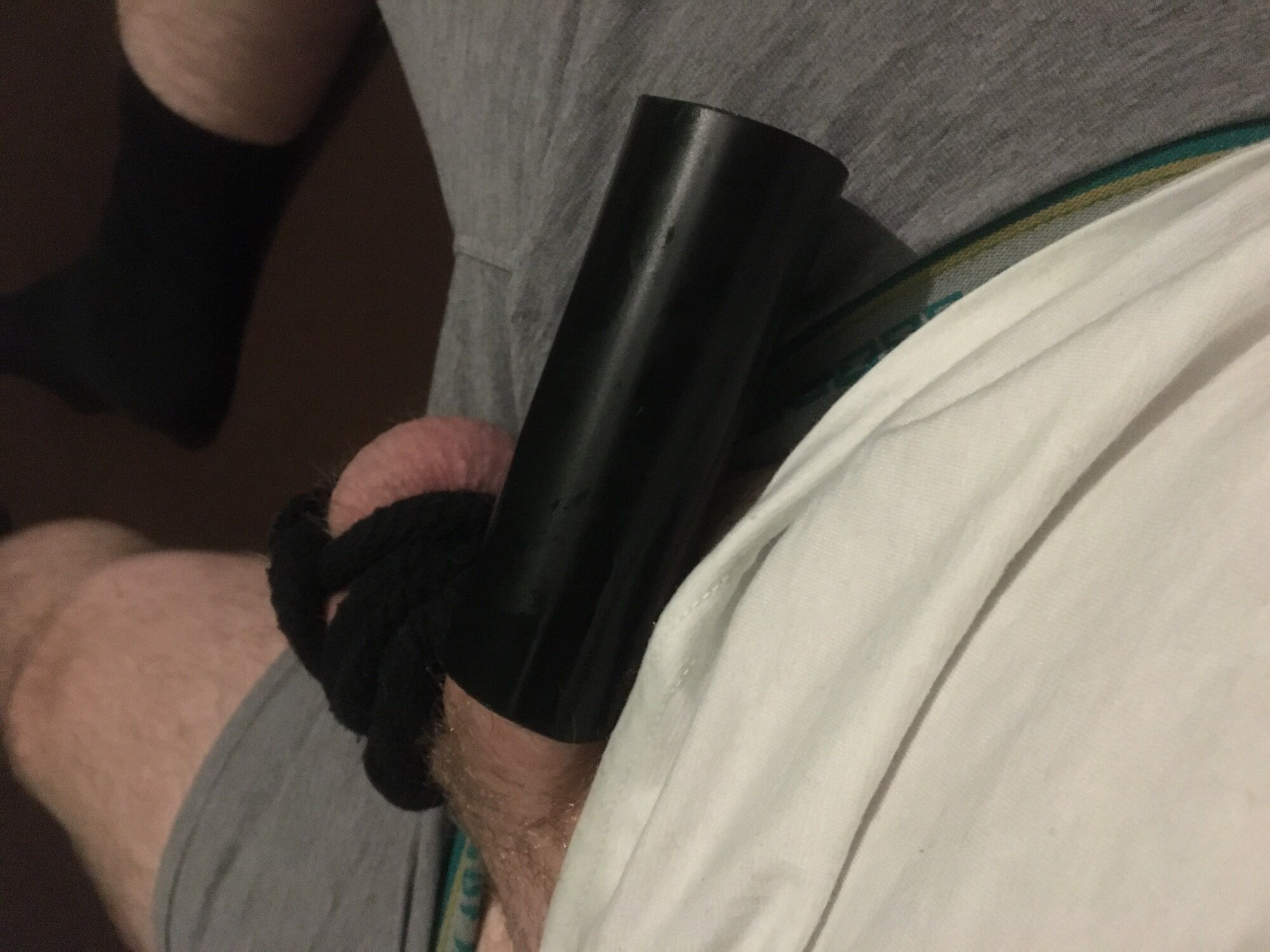 Bound Dick And Balls And Homemade Cocksleeve  #59