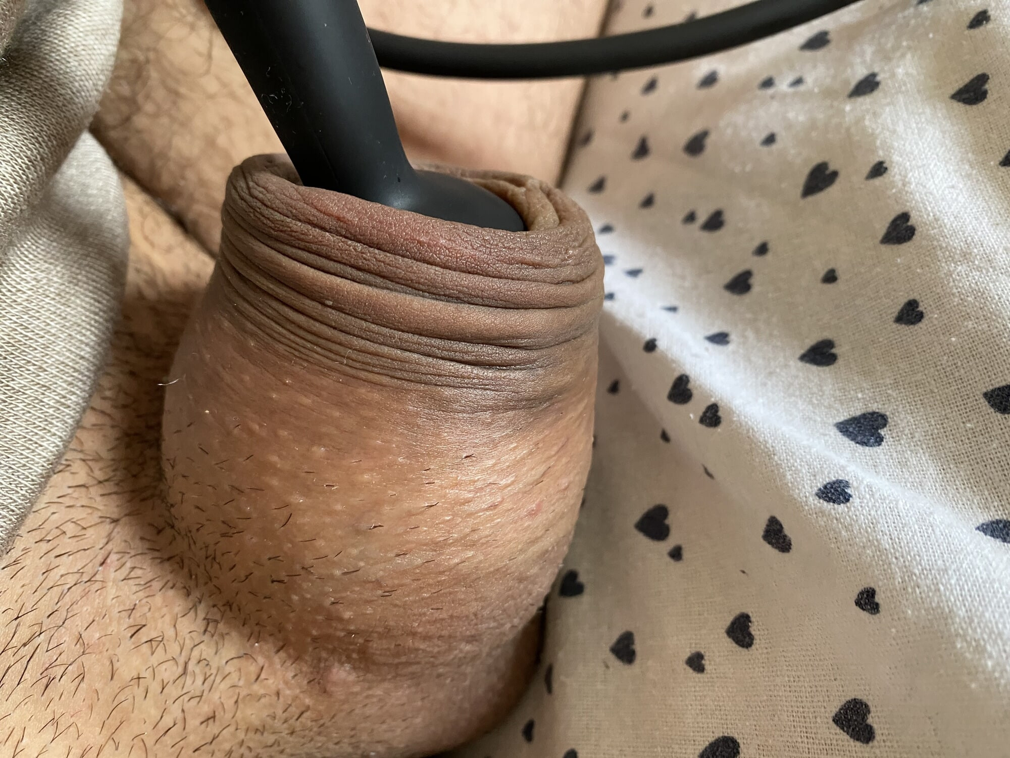Foreskin stretching with air pump porn