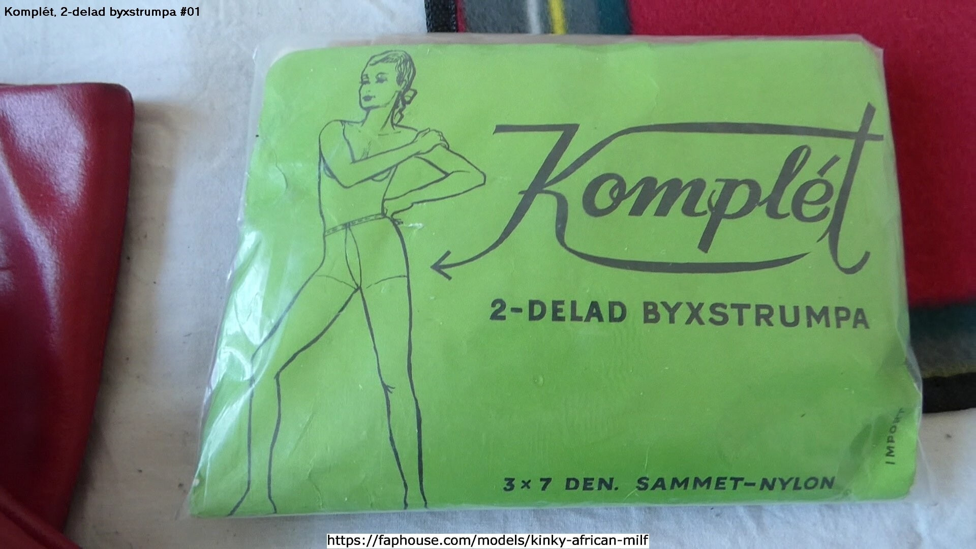 Vintage nylon 001 - Komplet, 2-piece pant stocking