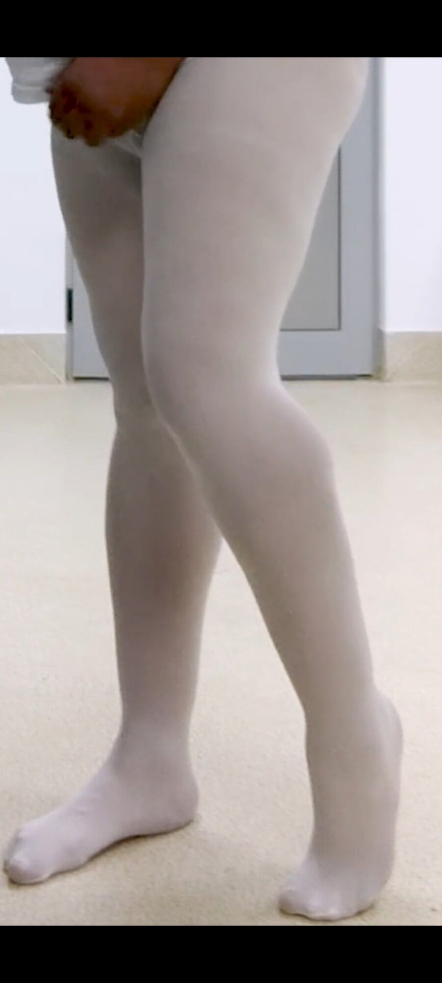 Legs in white pantyhose #31