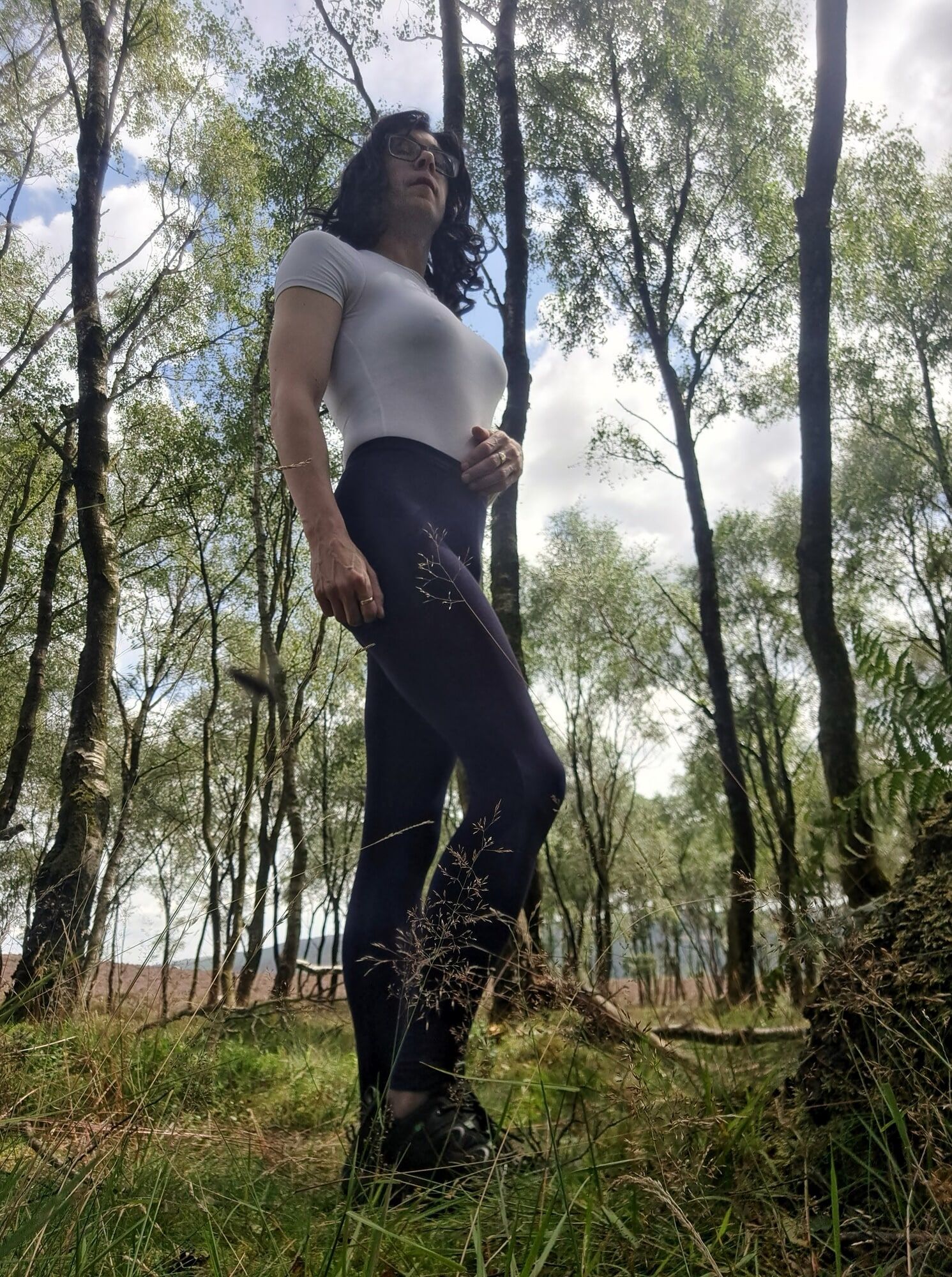 Out for a walk in leggings  