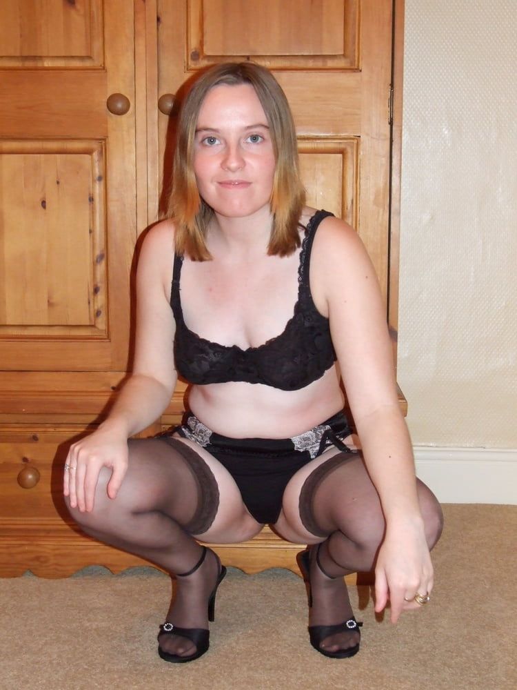 British wife in Stockings and suspenders and Underwear #39