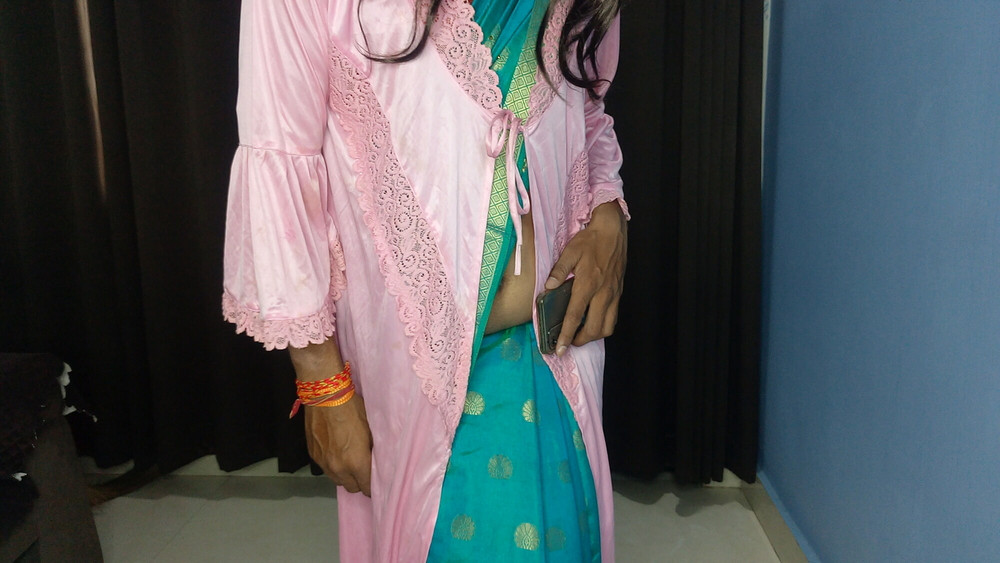 Indian stepmom sexy blou saree and peticot #12