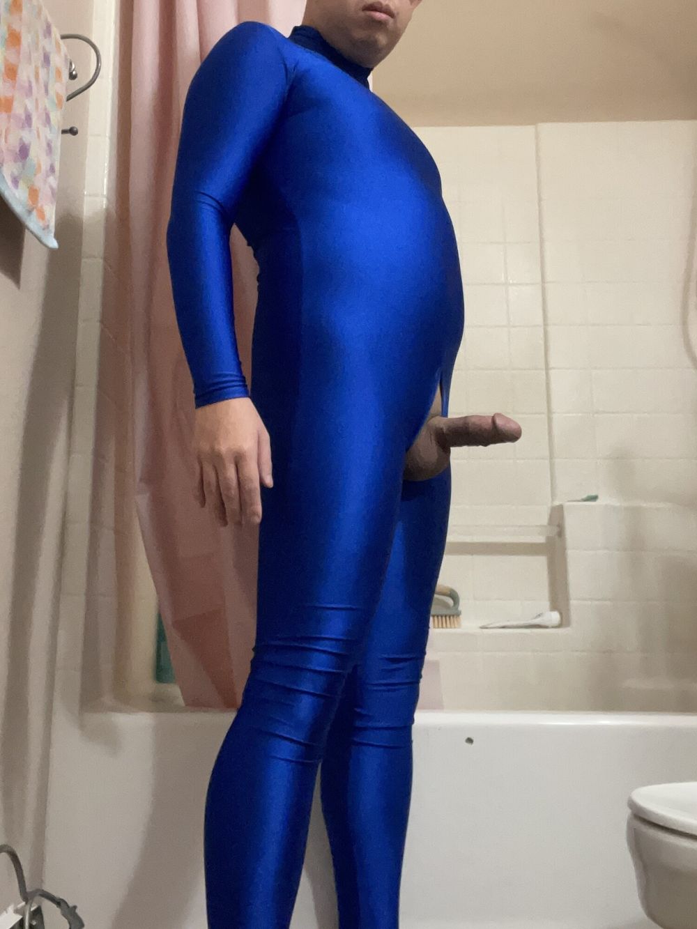 Blue Lycra Spandex Suit  #14