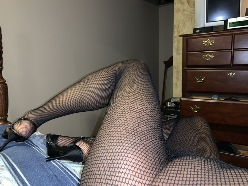 Just Fishnets and Heels 9