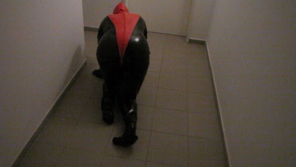 Petplay in latex suit ... #14