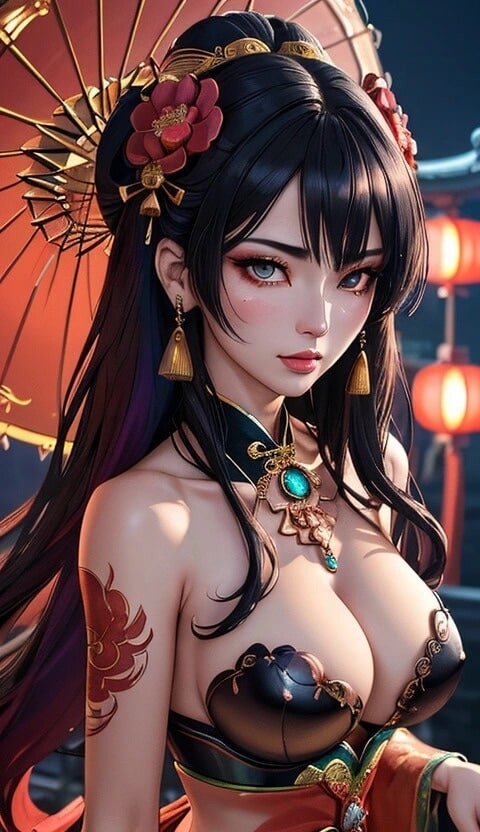 cute Chinese girl in temple (Ai model) #53