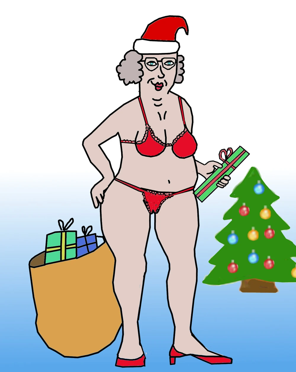 Santa Claus Grand&amp;amp;#039;ma getting naked #3