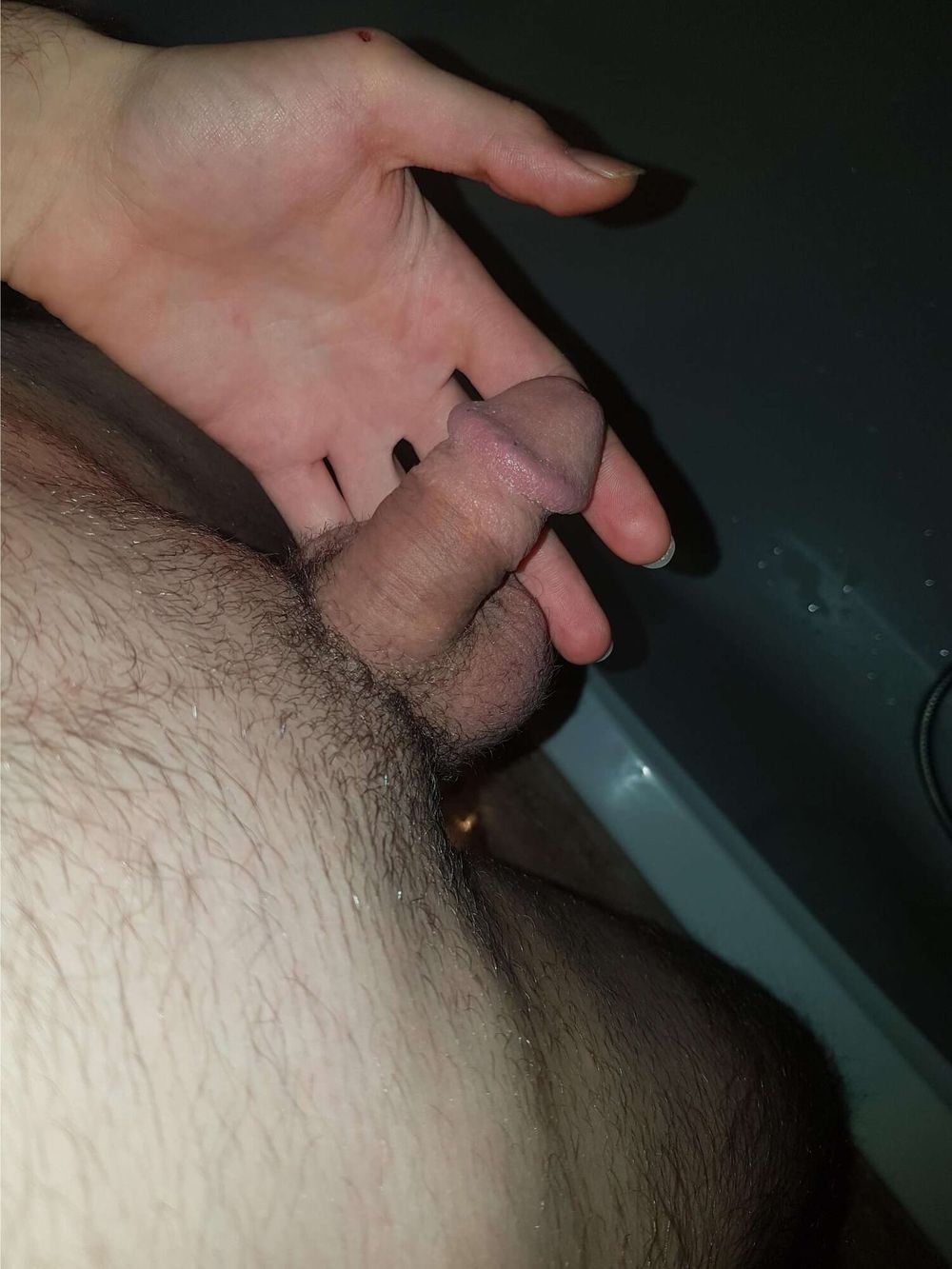 Hold my small cock and balls until grow up #28