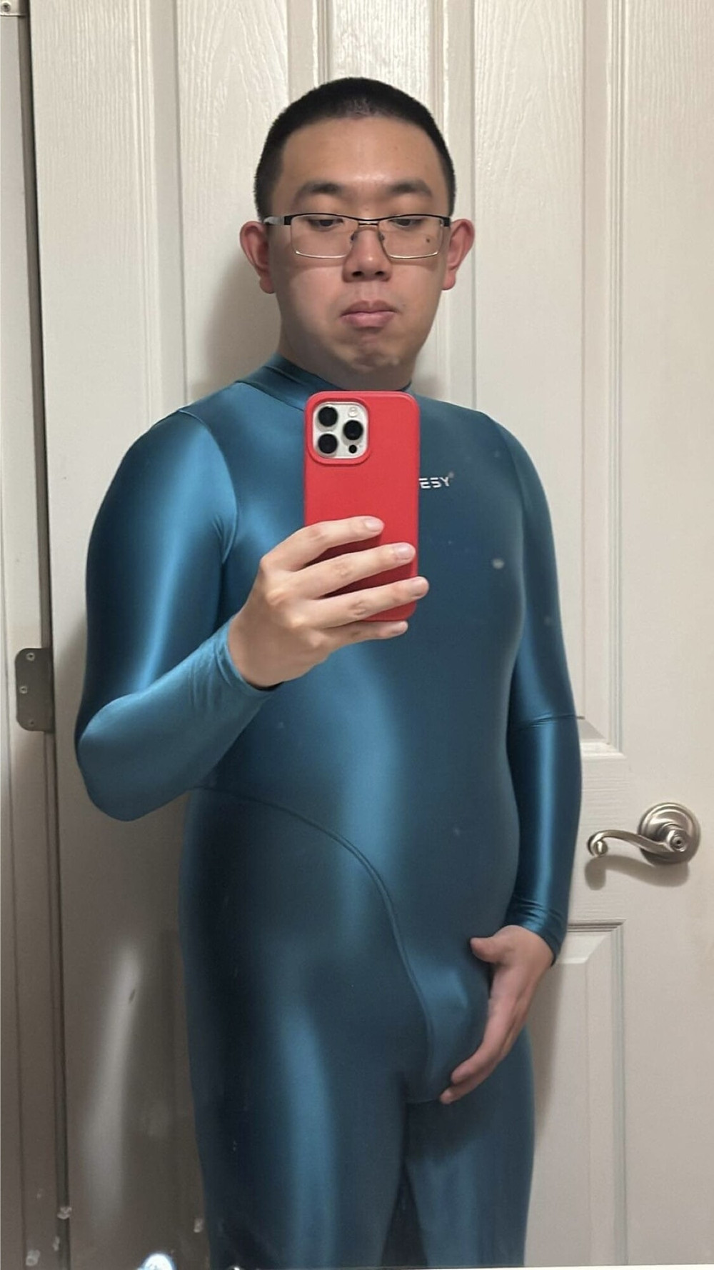 Coral Blue Amoresy Spandex Suit #2