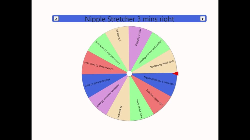 The tit torture wheel - game #26