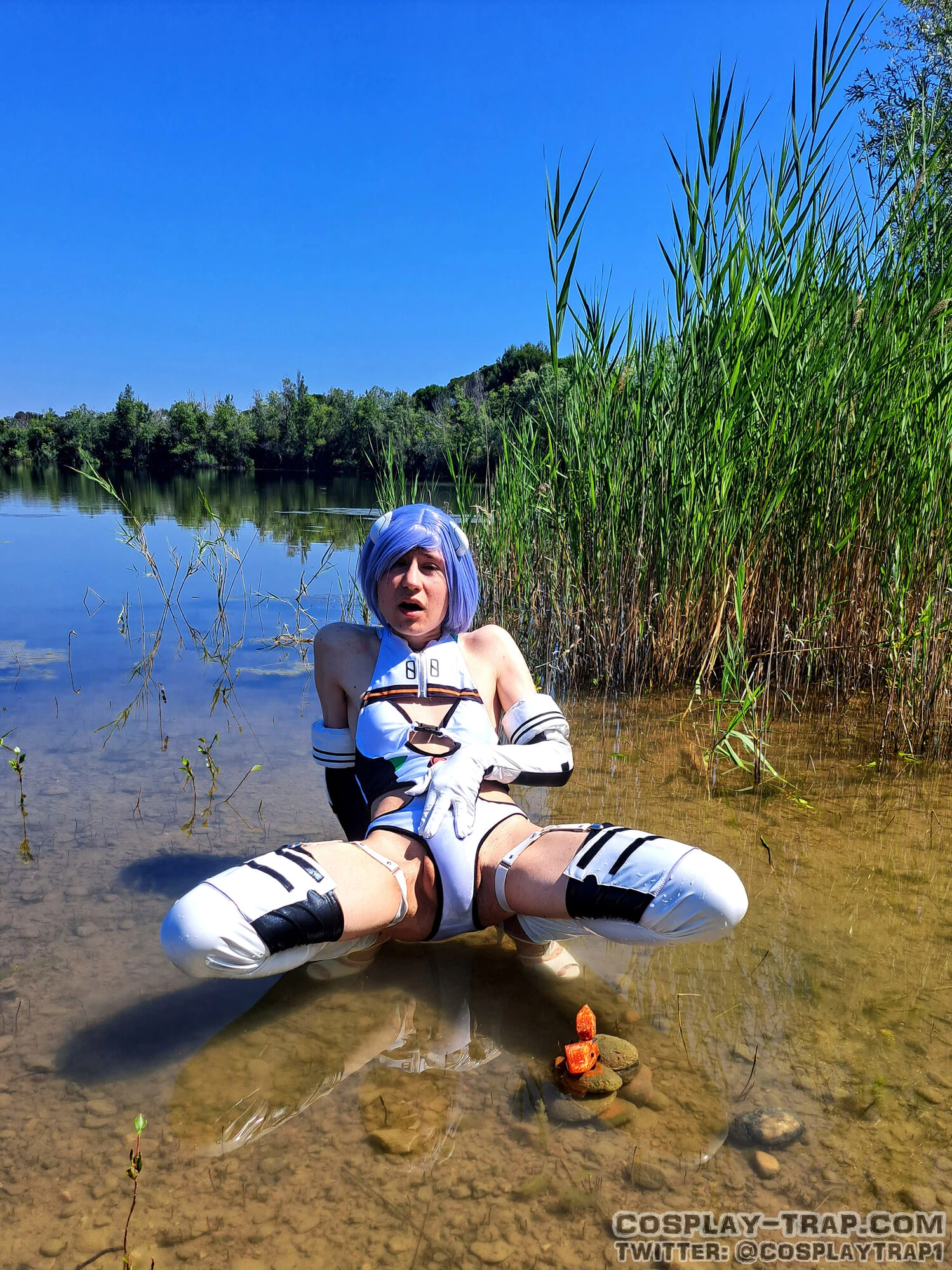 Rei Ayanami swimsuit femboy angel #35