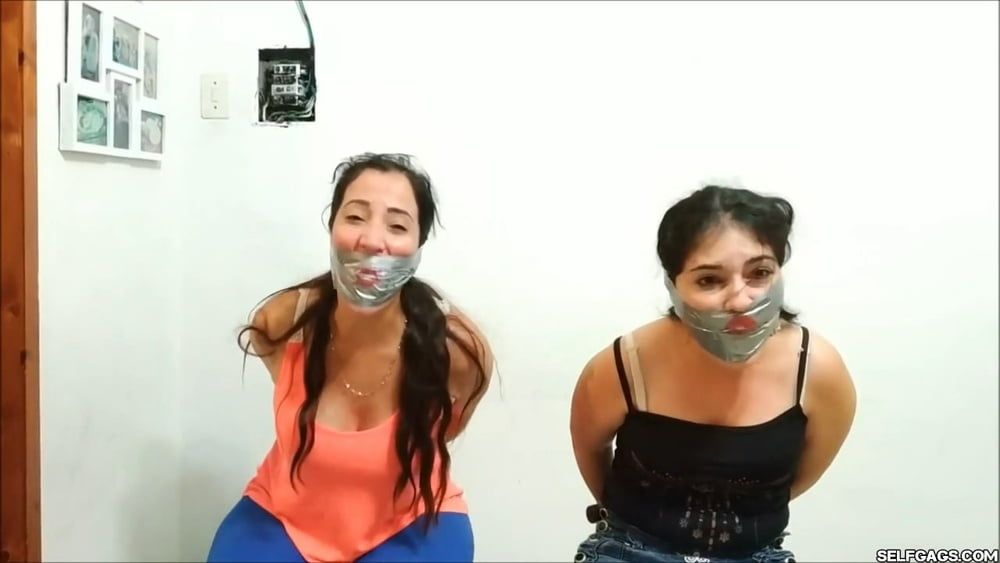Two Women Bagged And Gagged - Selfgags #26