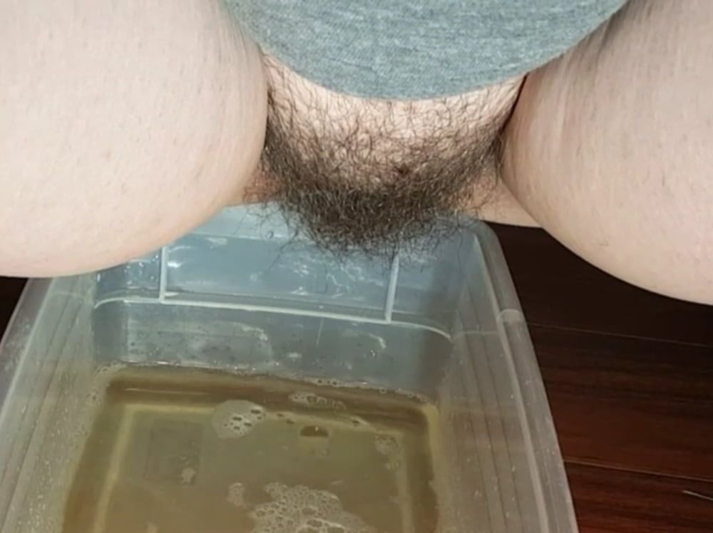 Pissing Big Bush Pussy #2