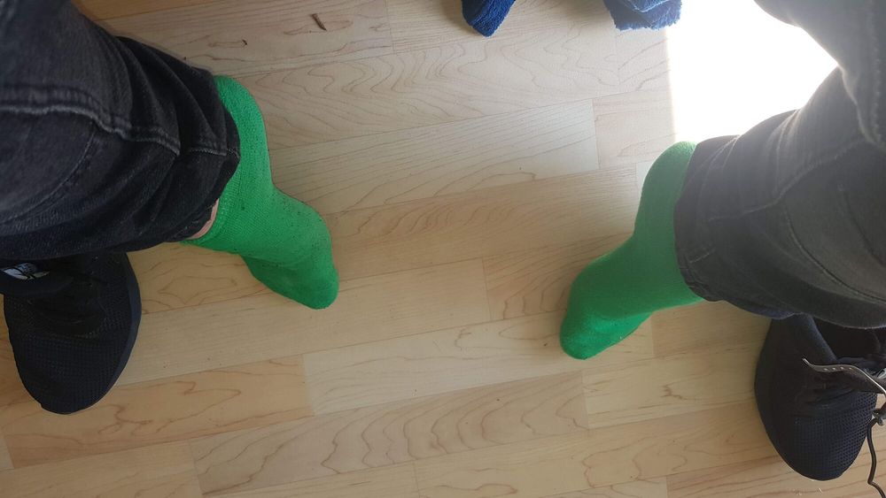 My Feet in Green Socks #3