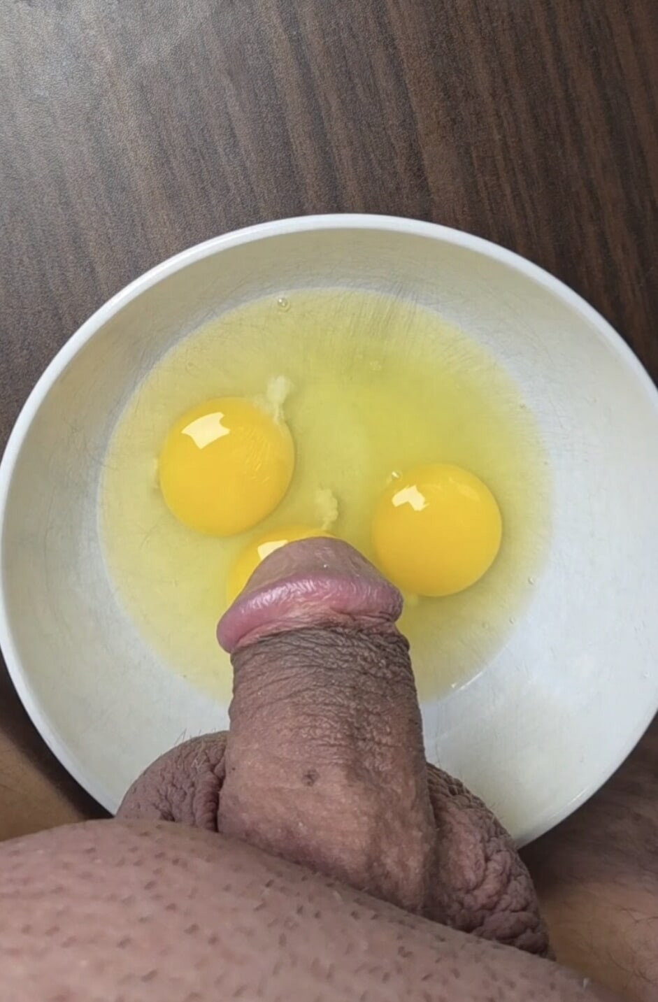 Cock scrambled eggs