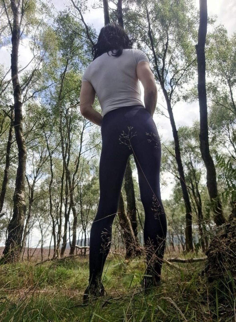 Out for a walk in leggings   #2