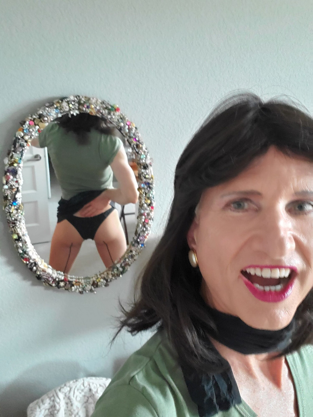 Black mini skirt #33
