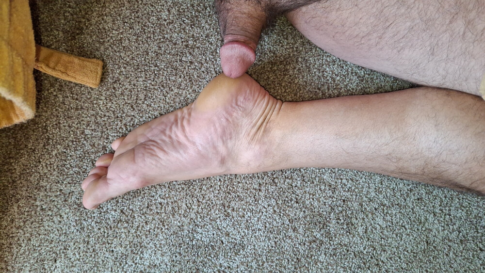my soft cock and foot #12