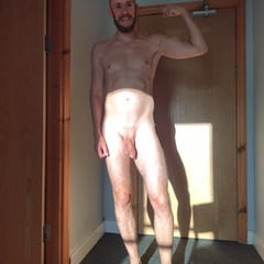 Posing in the sunroom