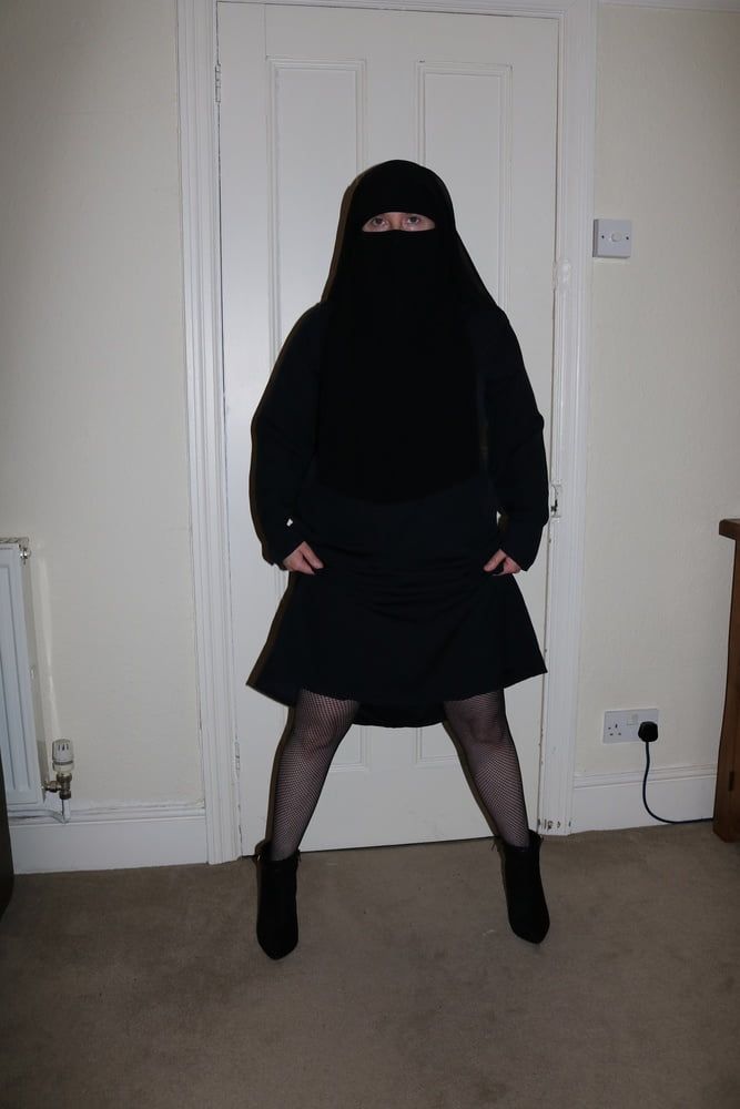 Burqa Niqab Fishnet Pantyhose #9