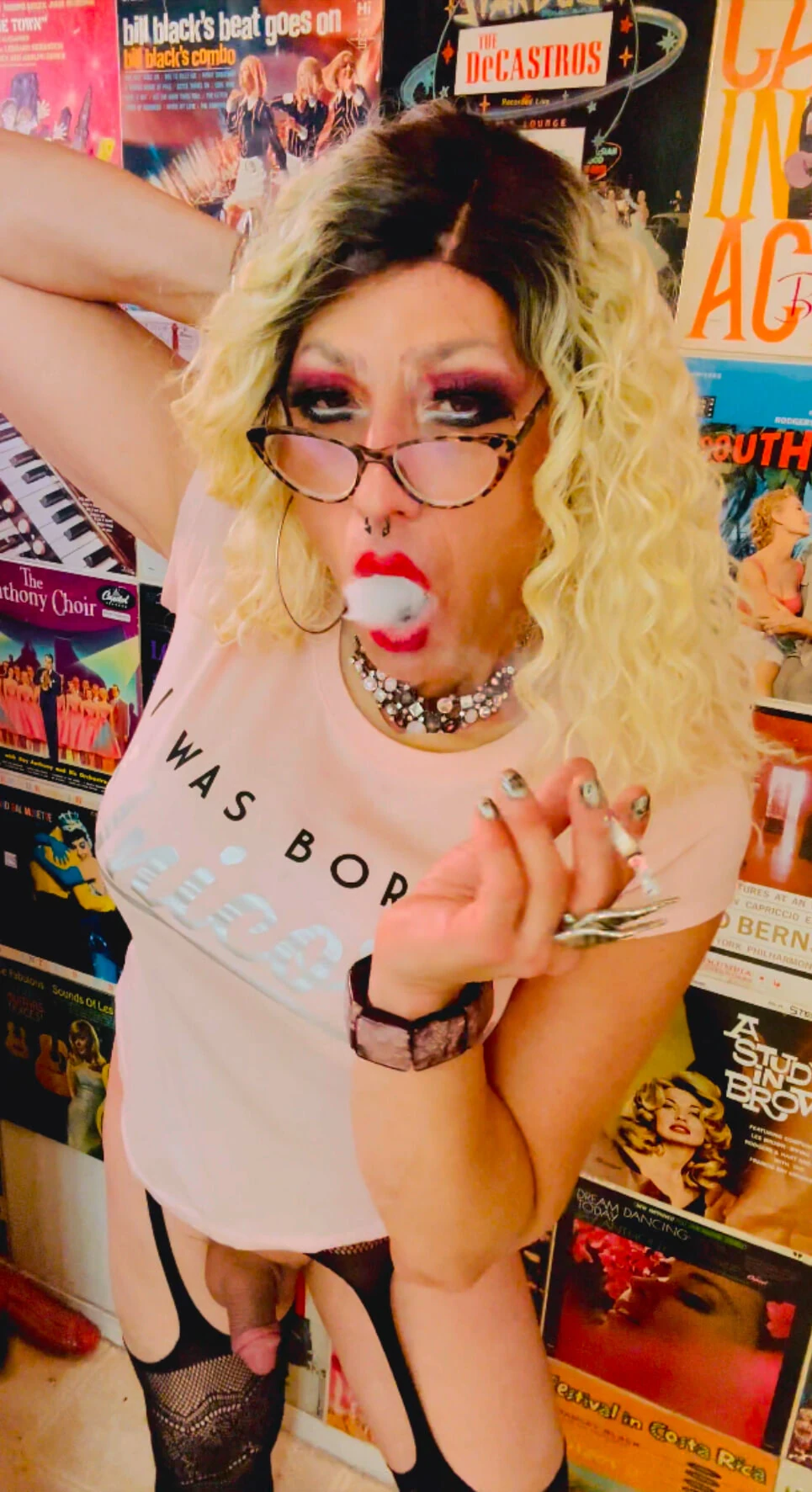 Goddess Marilyn Blonde Curley Gurl Smoking Fetish  #37