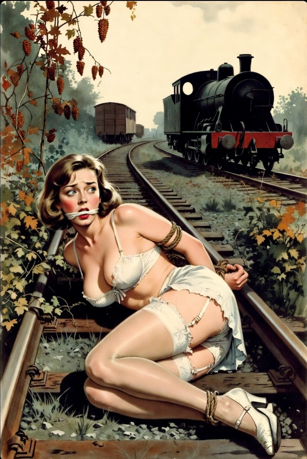 Pixwhores Experimental Enhanced: Stockings in the Railyard 1 #18