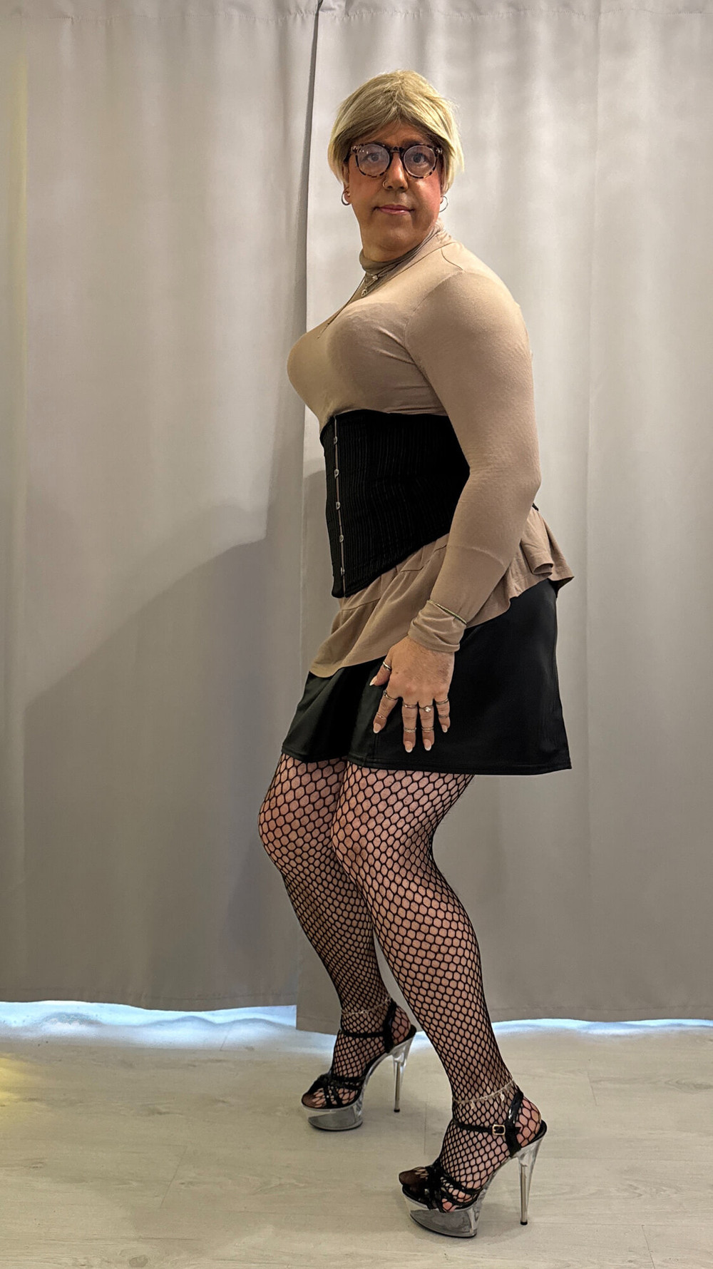 In a skirt and heels #5